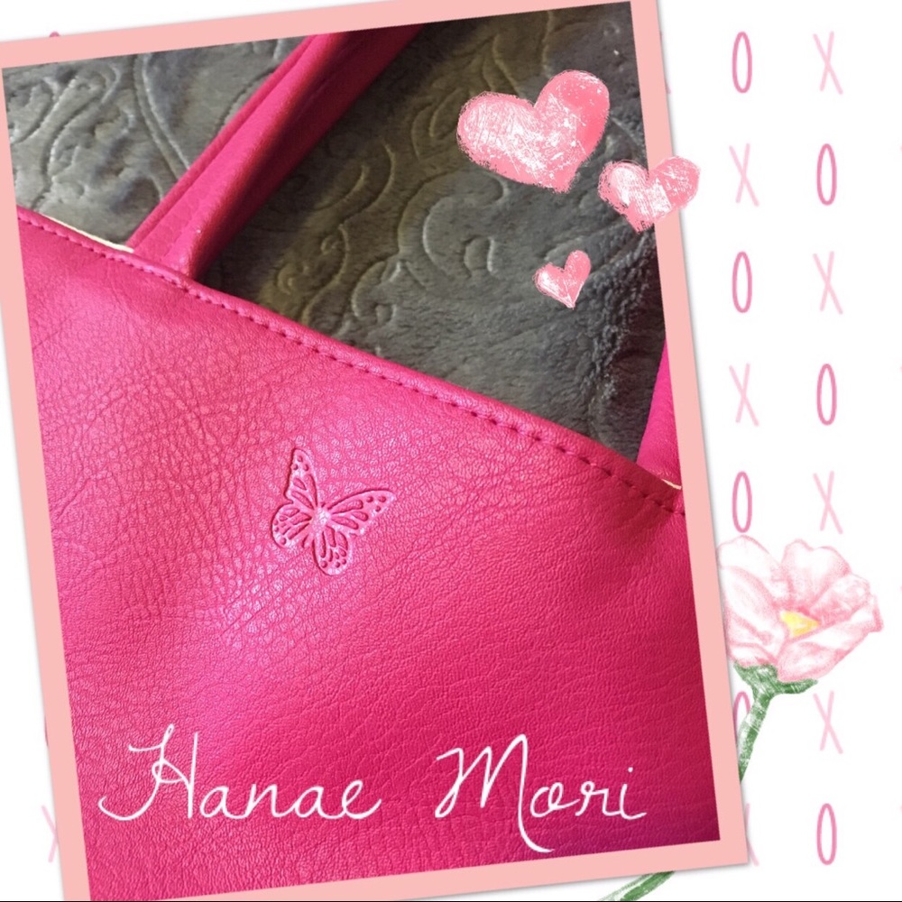 Two Toned Pink Short Handle Shopper Tote Bag